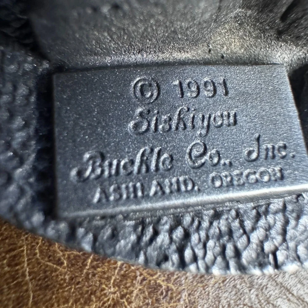 Vintage 1991 Siskiyou‎ Belt Buckle Fire Fighter Department America's Heros USA